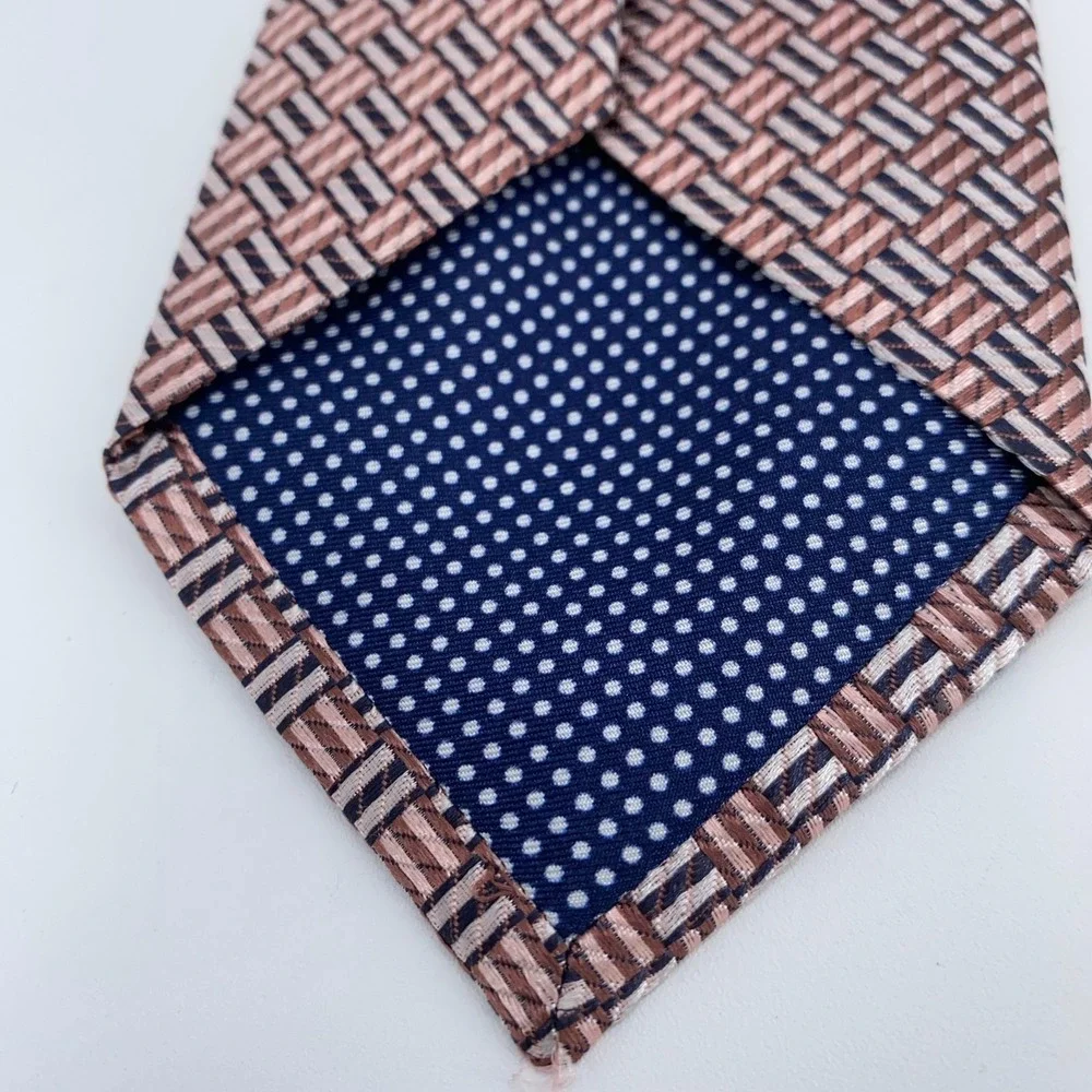 Eton Tie Mens‎ One Size Colorful Patterned Silk Classic Necktie Italy Made NWT